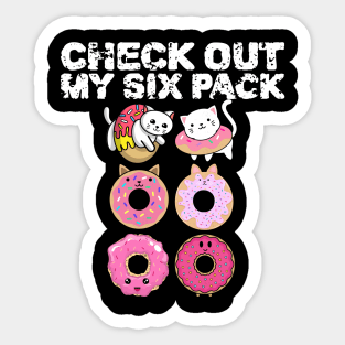 Check Out My Six Pack Sticker